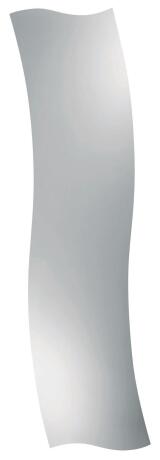 Zrcadlo 4 mm 31 x 120 cm vlnka vlna broušené hrany závěsy CALYPSO